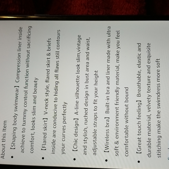 NWT PLUS SIZE SWIM  DRESS RETRO PIN UP ONE PIECE SWIMSUIT RETRO tummy control - Picture 12 of 12